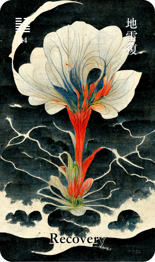 Hexagram 24 地雷復 Fu Return card