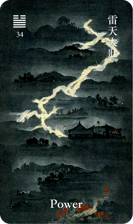 Hexagram 34 雷天大壯 Da Zhuang Great Power card